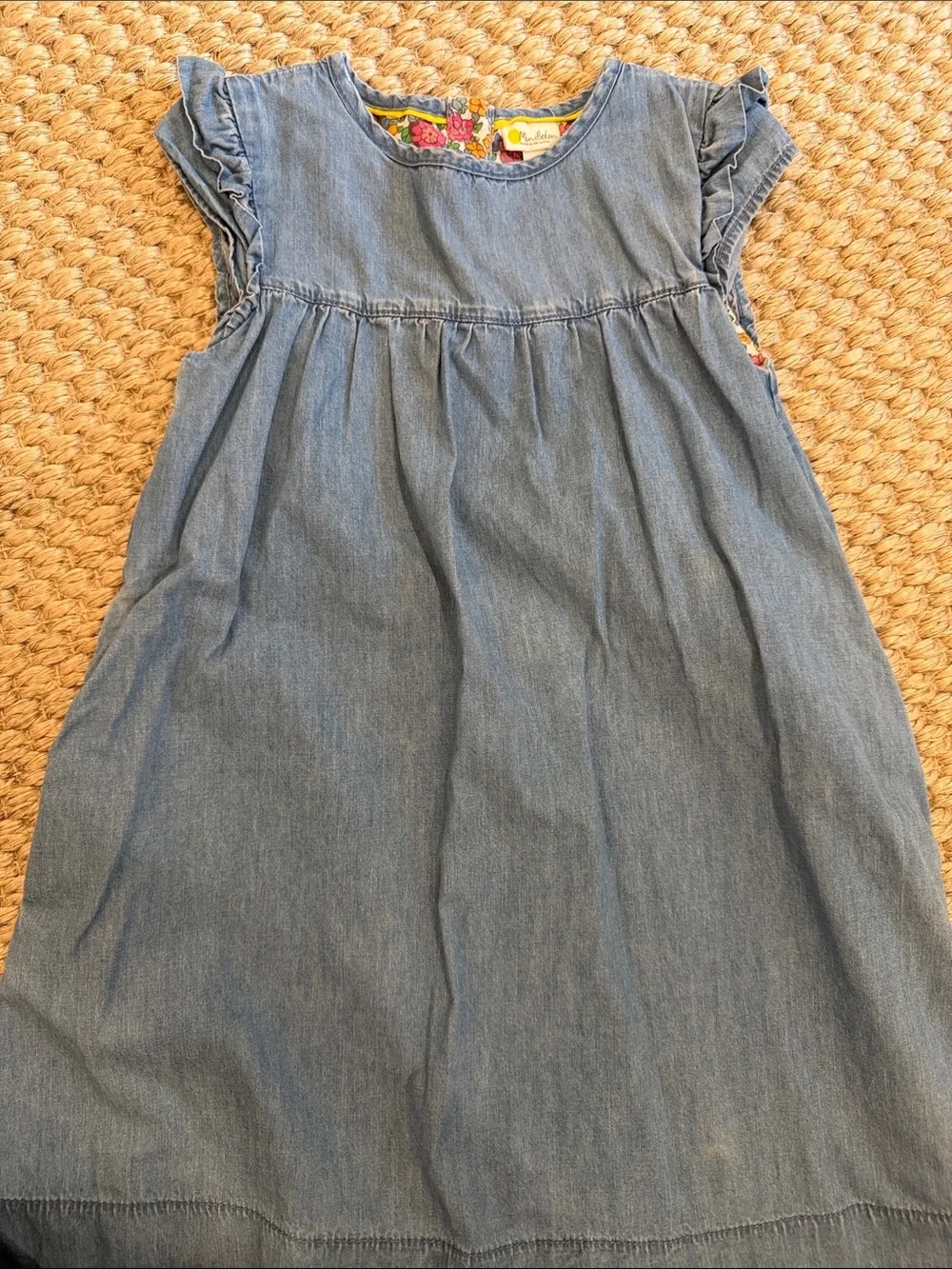 Mini Boden chambray dress 5/6
